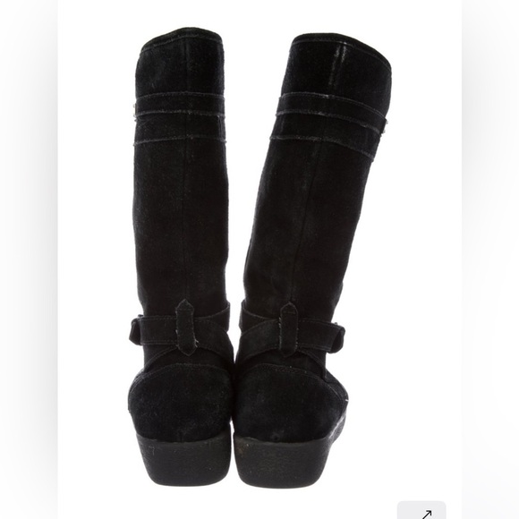 Coach Tallula Black Suede Winter Boots - Picture 5 of 9